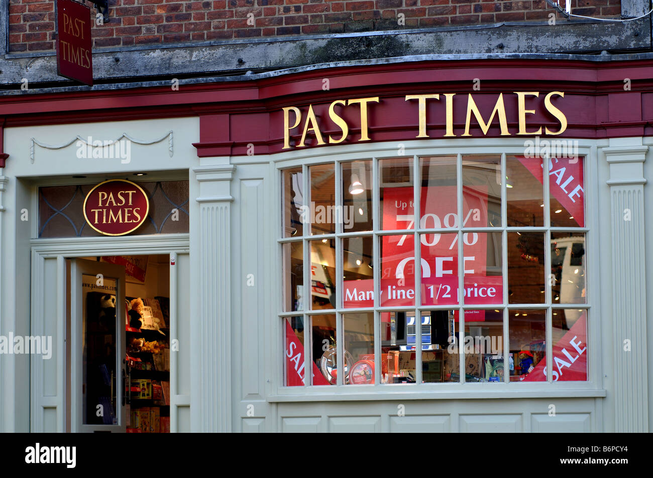 Past Times shop, Stratford-upon-Avon, England, UK Stock Photo