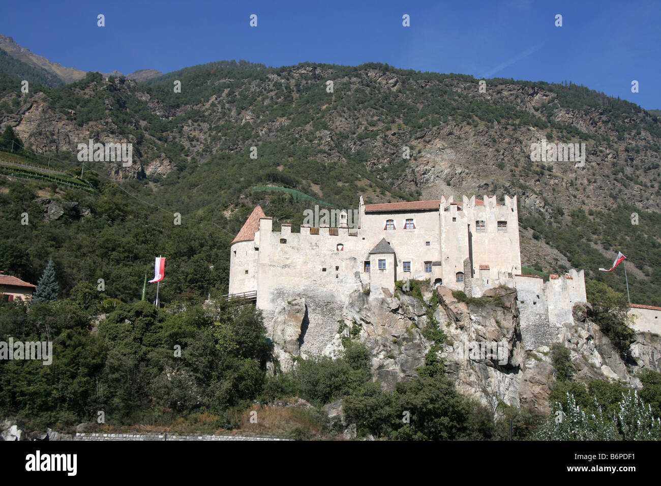 Castelbello Kastellbel castle in Val Venosta Vinschgau north Italy Stock Photo