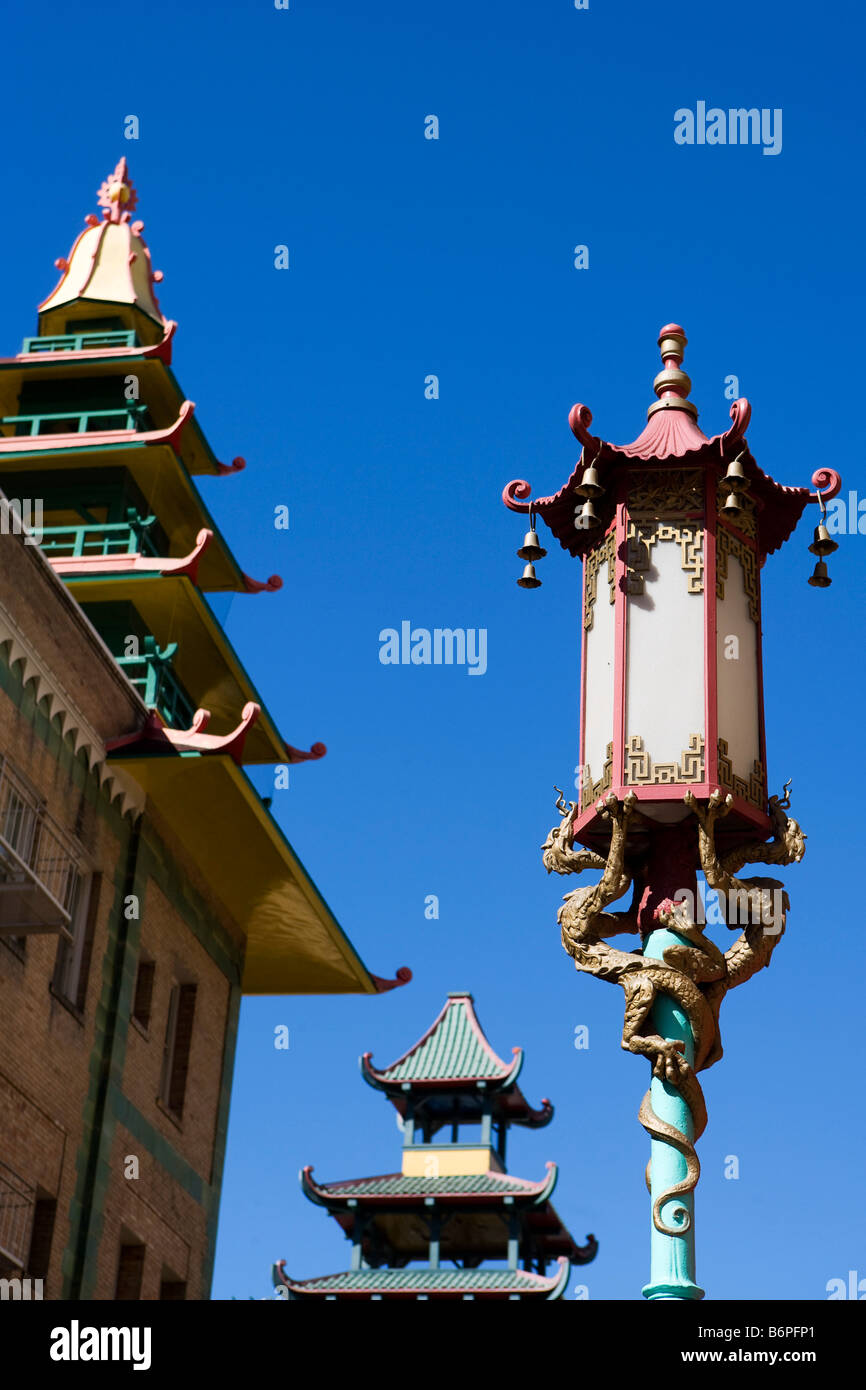 chinatown street light lantern san francisco Stock Photo Alamy