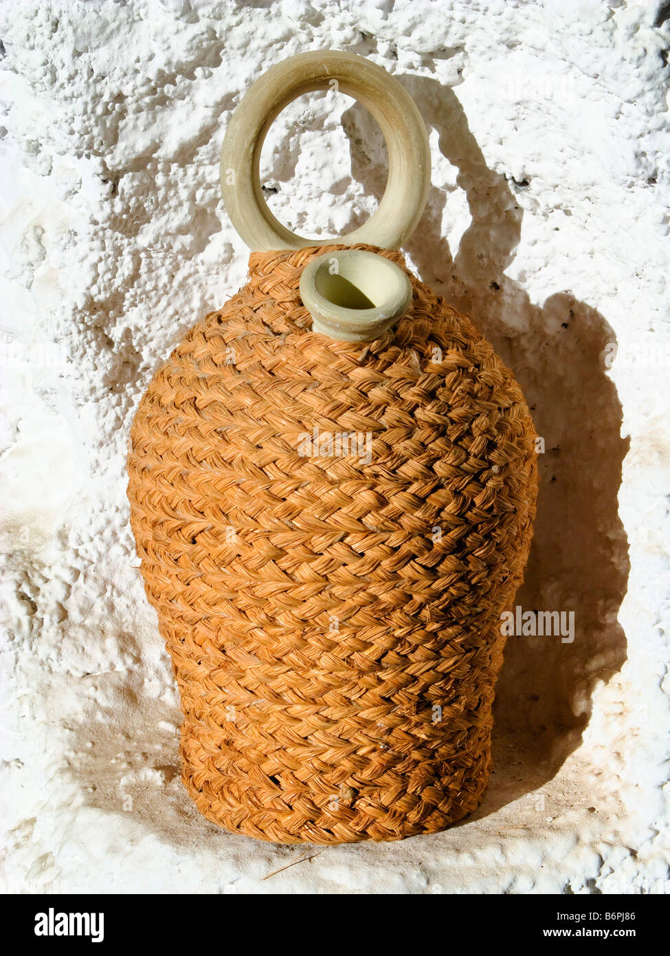 Botijo, Typical Spanish earthenware water jug with spout and handle
