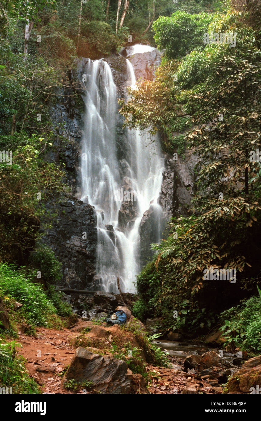 Waterfall in Chiang Mai in northern Thailand Stock Photo