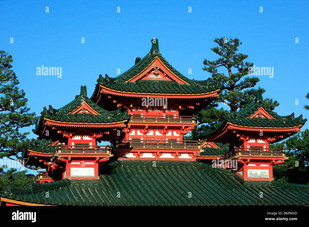 Heian Jingu Shrine Kyoto Japan Stock Photo