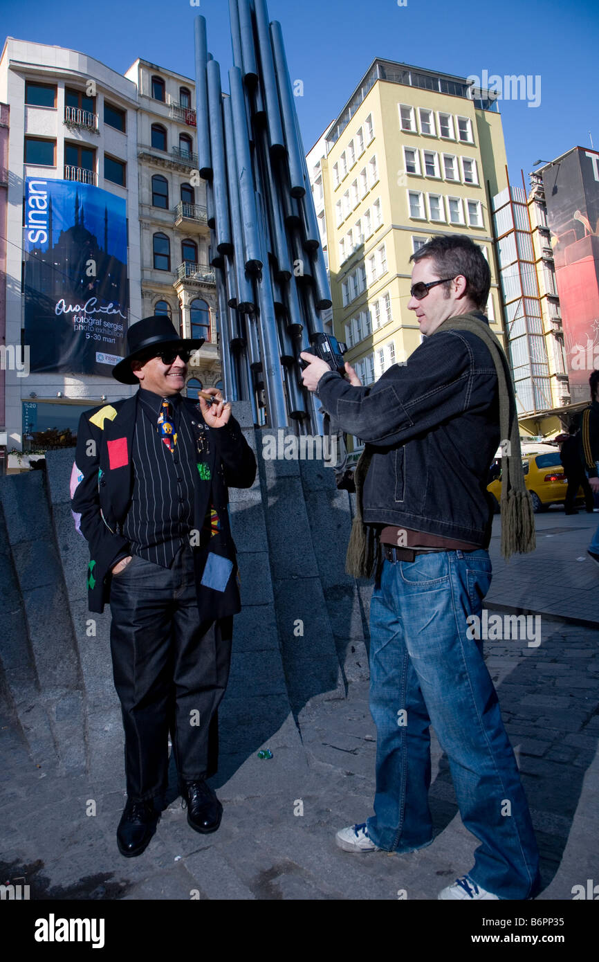 Istanbul Turkey Europe Asia guys man Muslim Islam street people buildings  monument Stock Photo - Alamy