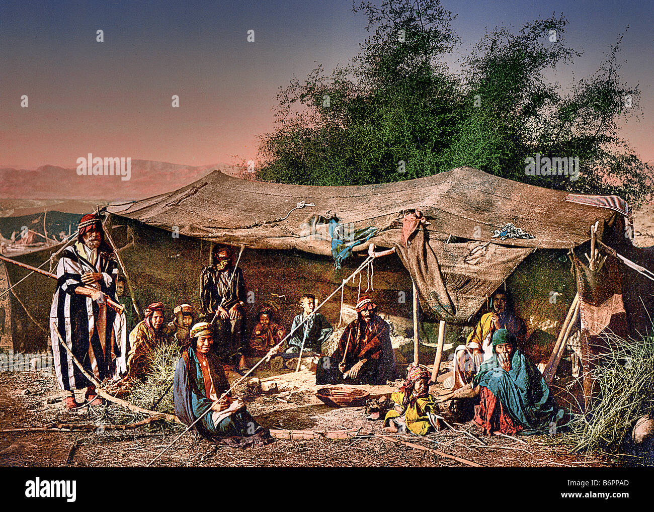 Bedouin tent painting hi-res stock photography and images - Alamy