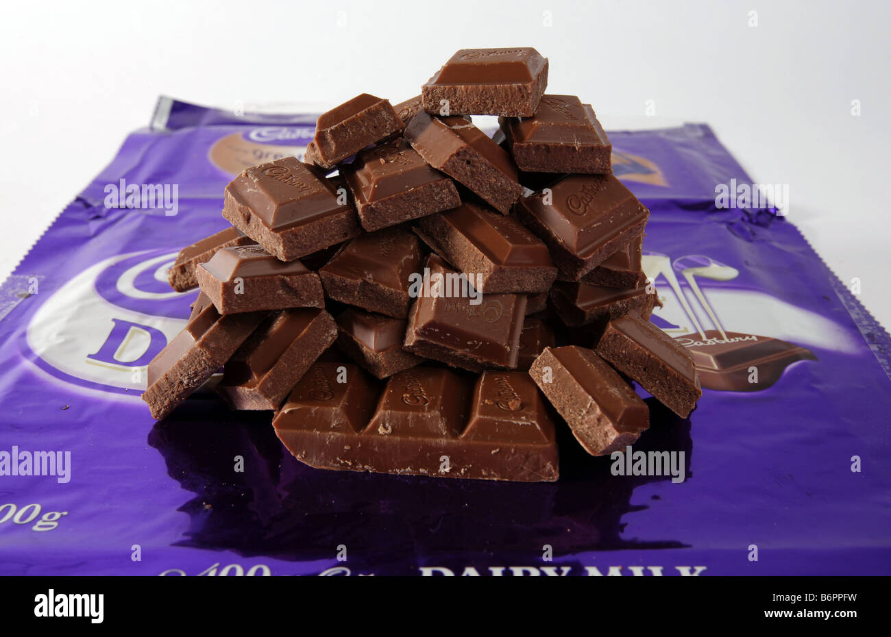 Cadburys Dairy Milk chocolate Stock Photo - Alamy