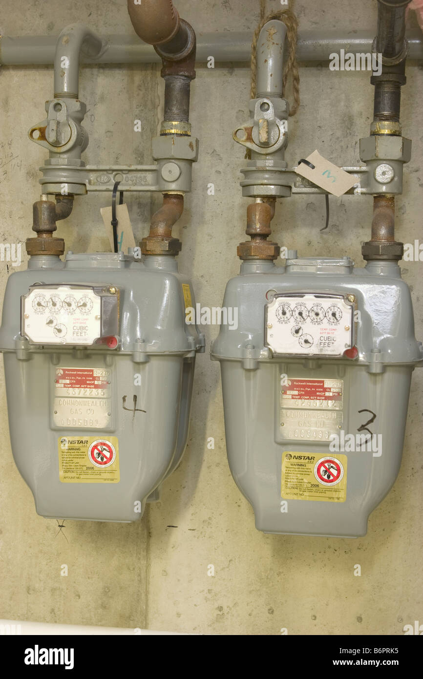 meters for measuring natural gas usage in multiunit residential
