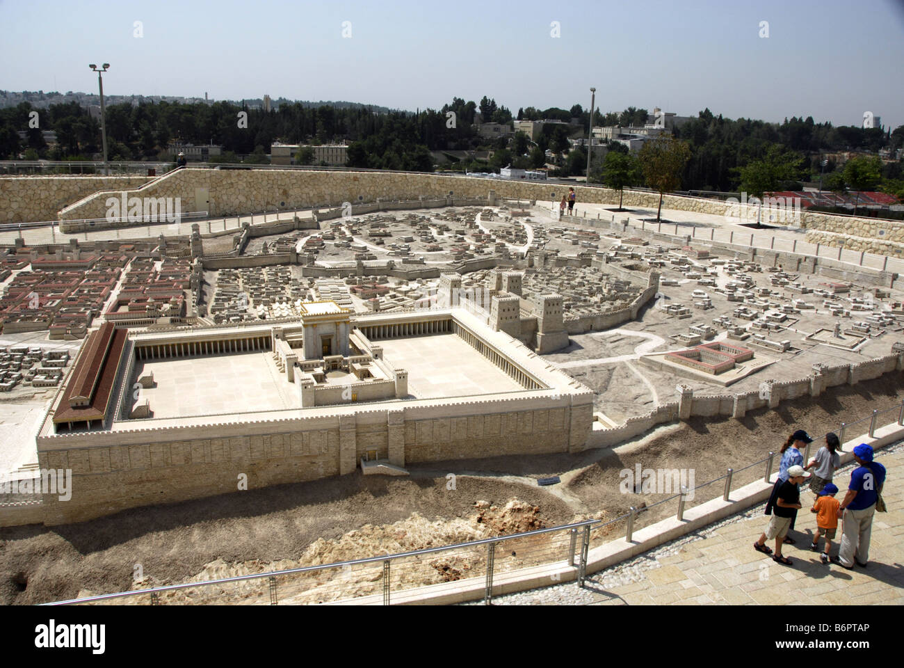 Model of Jerusalem at the time of the Second Temple Stock Photo