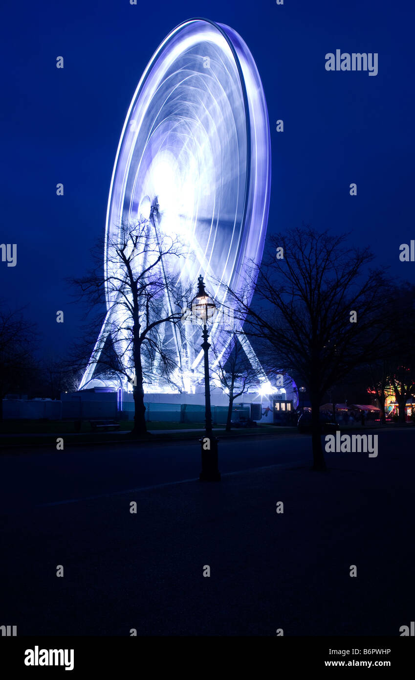 Big Wheel at Winter Wonderland Hyde Park London UK Stock Photo
