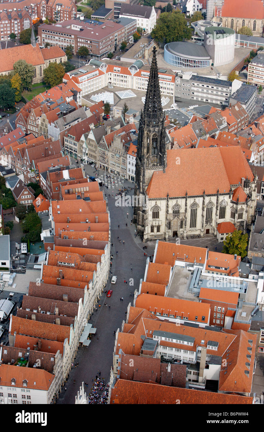 Historic town center of Munster, Germany Stock Photo
