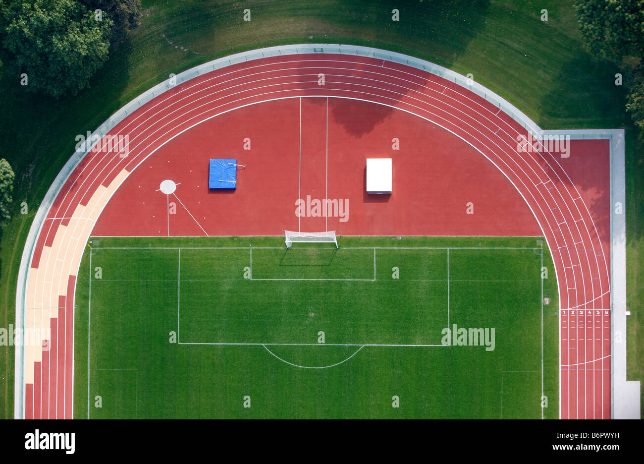 Sports ground, Muenster, Germany Stock Photo
