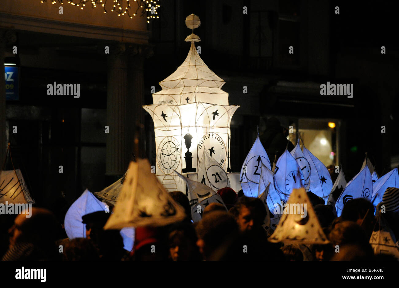 The Burning the Clocks procession to celebrate the winter solstice
