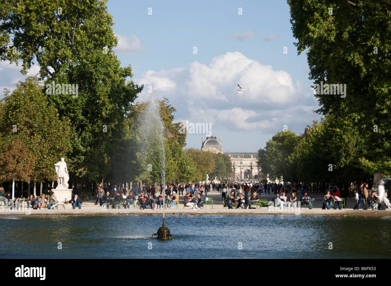 Tuileries garden. Jardin des Tuileries. Paris; France Stock Photo