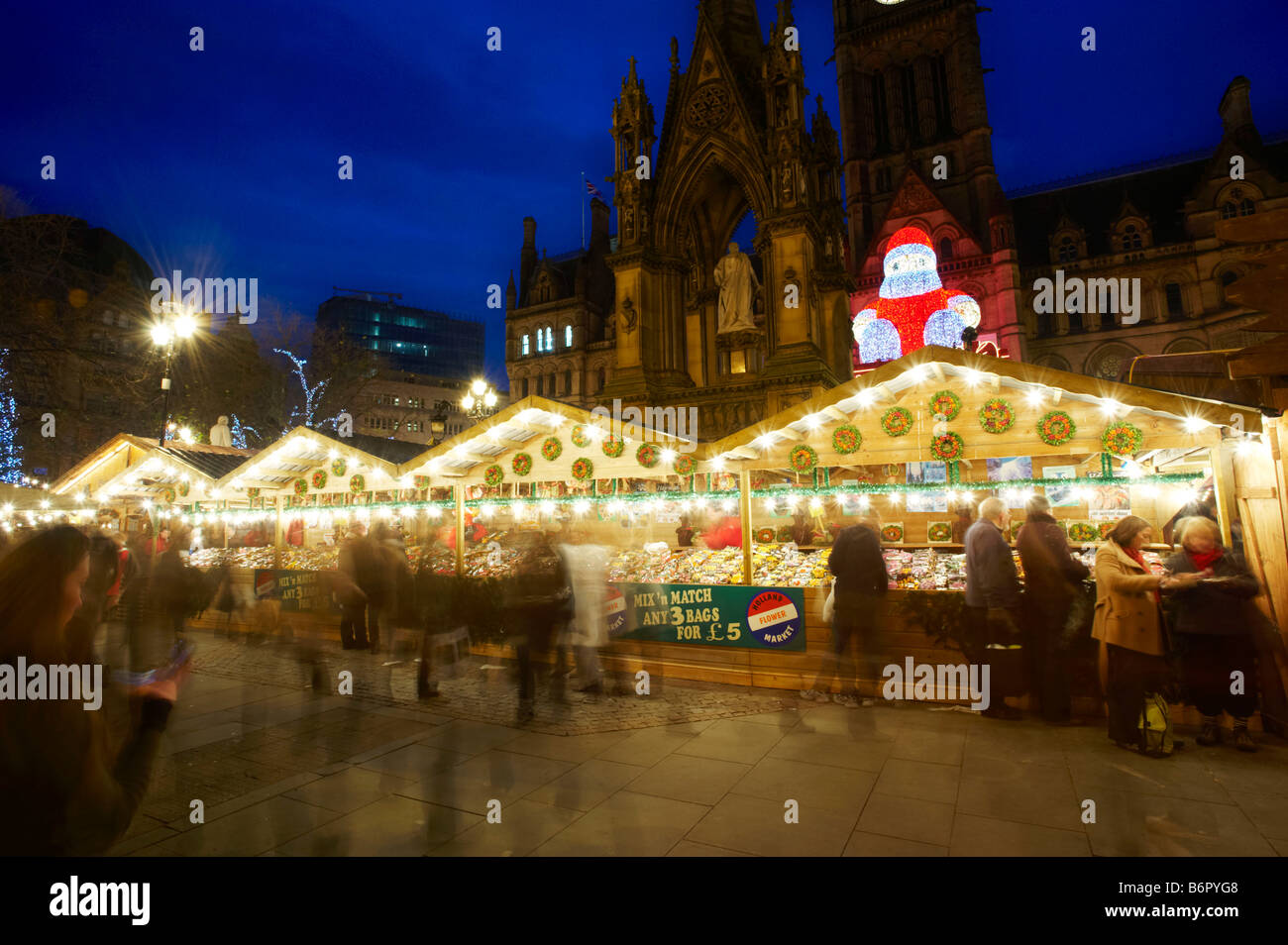 The Christmas Markets Manchester Stock Photo