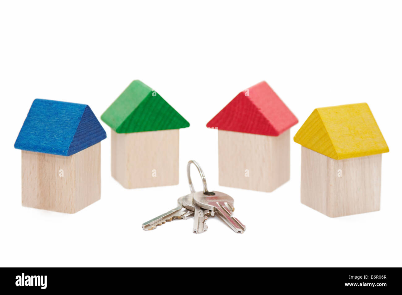 keys on the houses background Stock Photo - Alamy