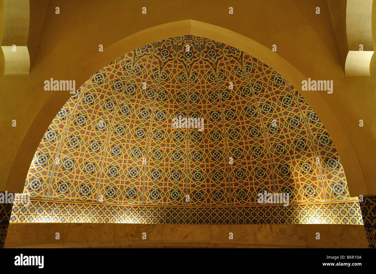 Inside of a traditional Hammam in Morocco, Africa Stock Photo
