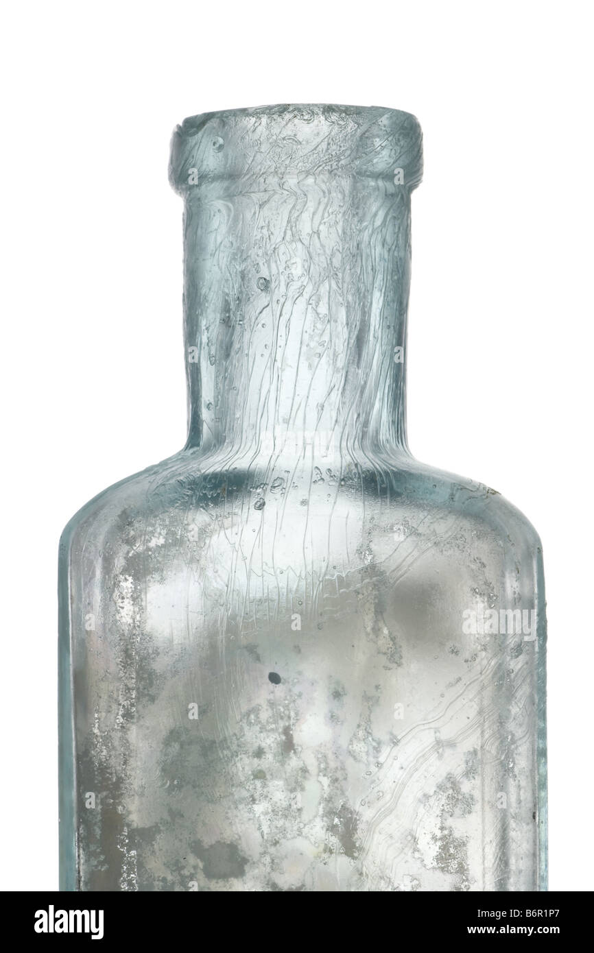 Antique bottle on white isolated background Stock Photo - Alamy