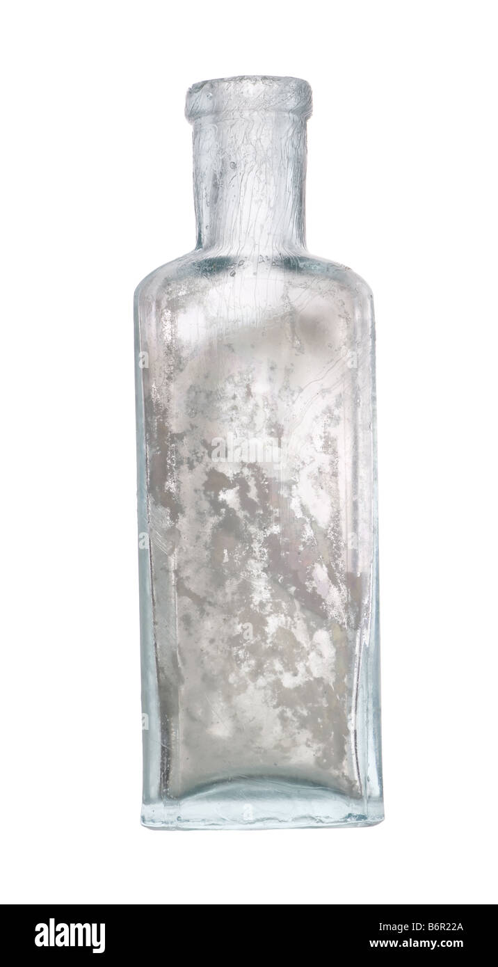 Antique bottle on white isolated background Stock Photo - Alamy