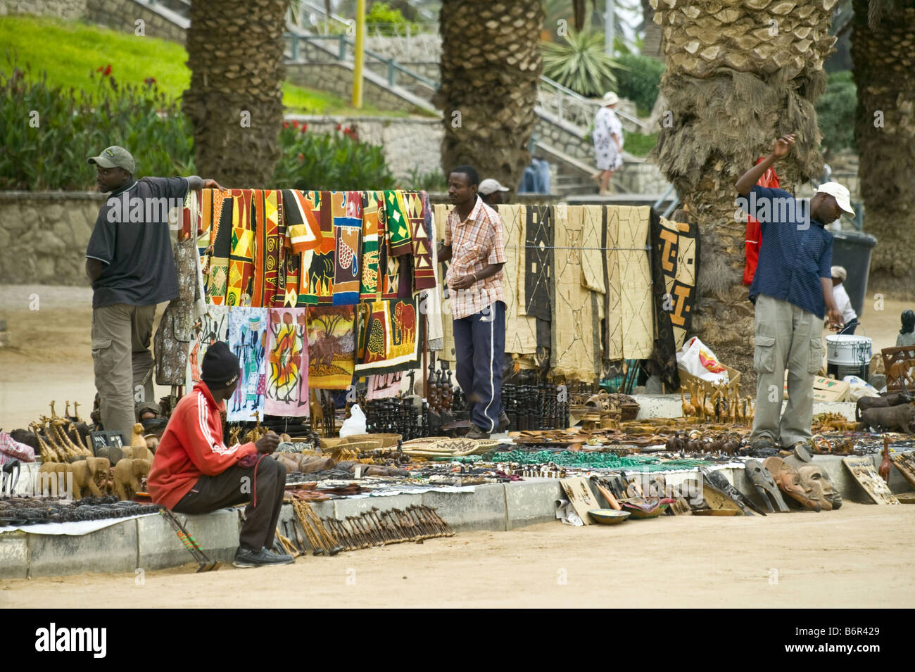 cheapjacks selling souvenirs in Swakopmund, Namibia Stock Photo Alamy