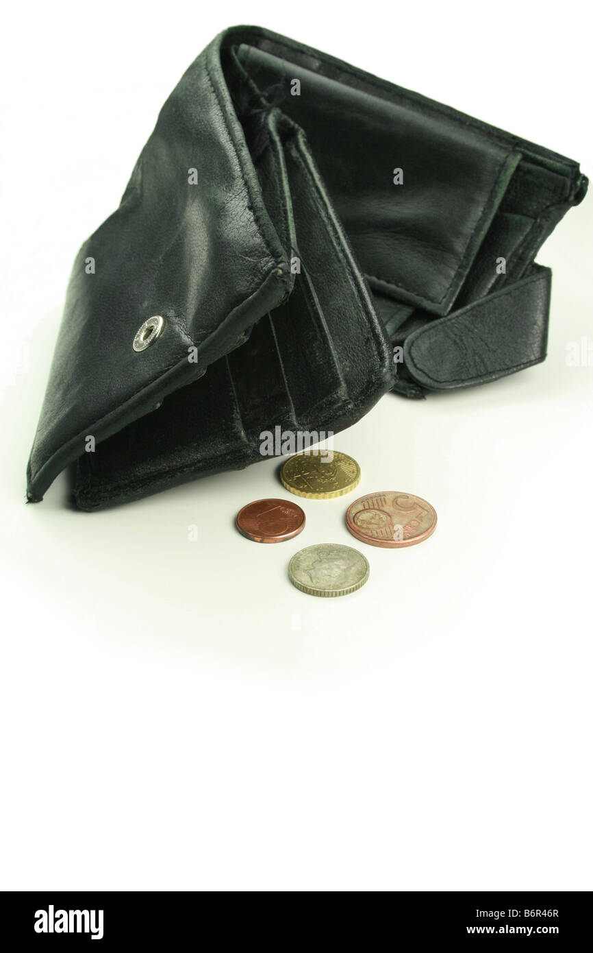 battered-old-wallet-with-last-few-coins-B6R46R.jpg