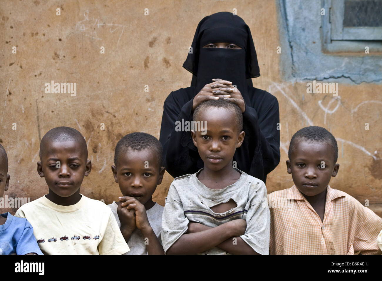 group of children in a Digo village, Kenya Stock Photo