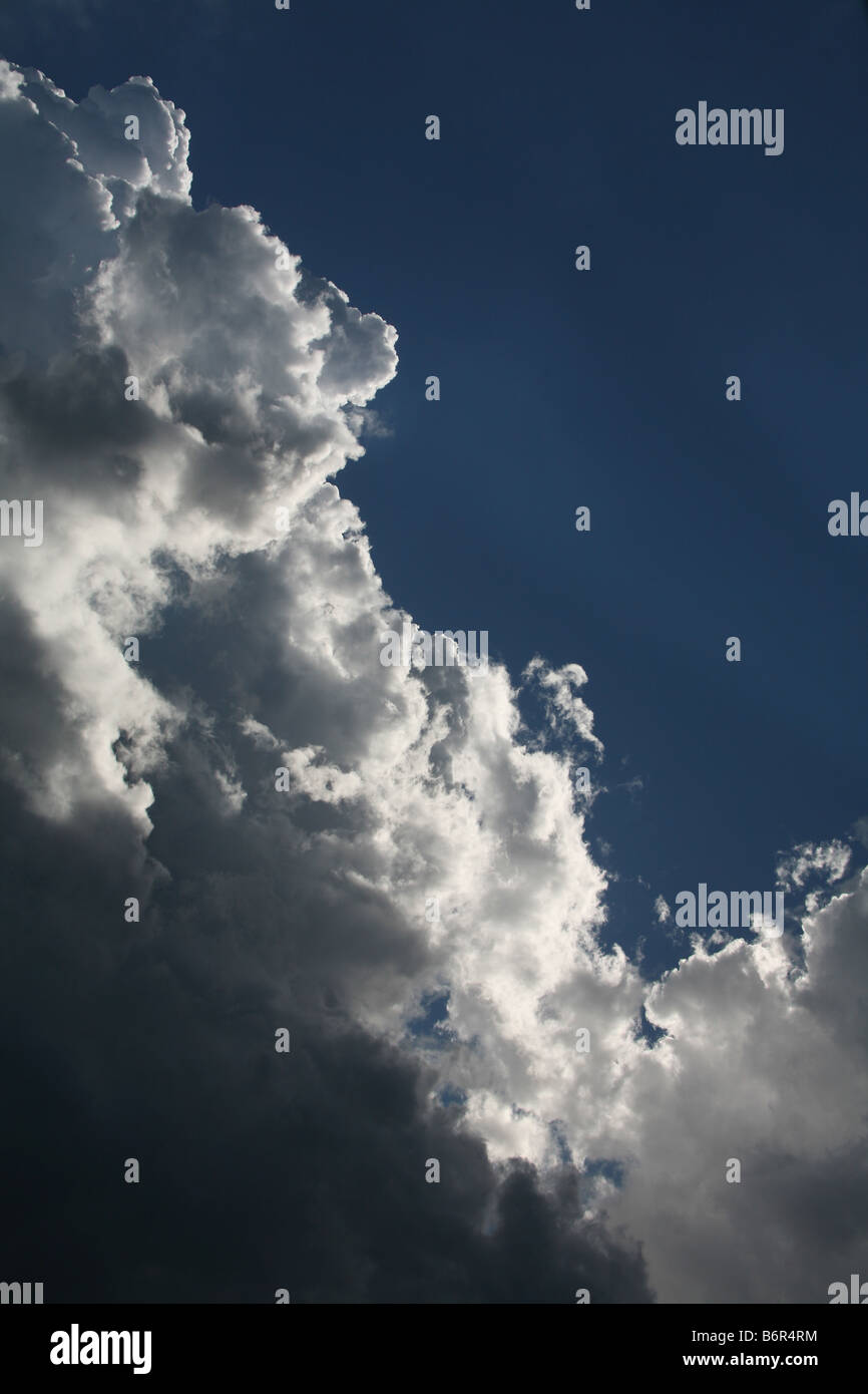 Cumulus Clouds with blue sky Stock Photo