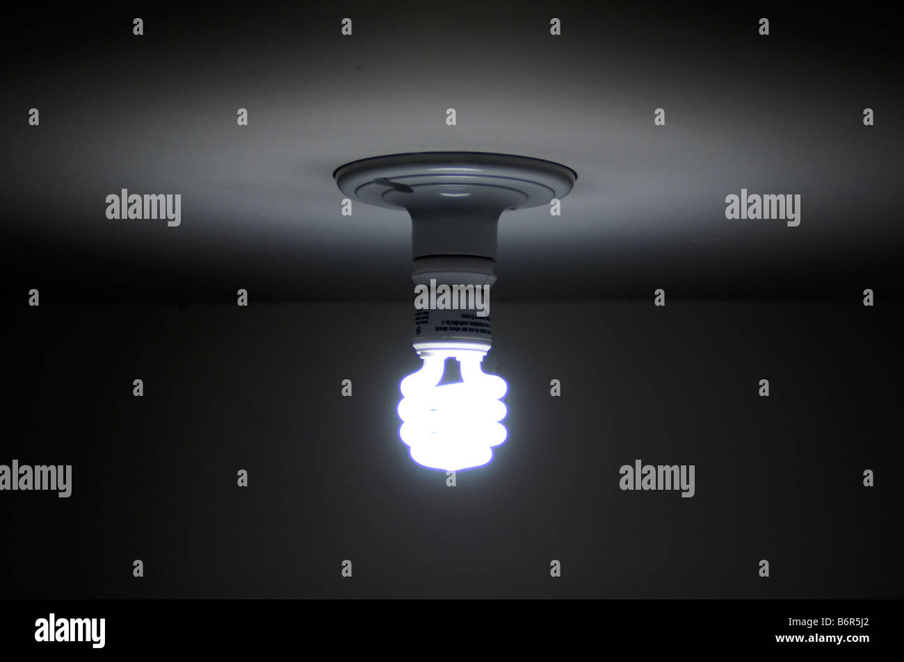 A compact flourescent light bulb Stock Photo Alamy