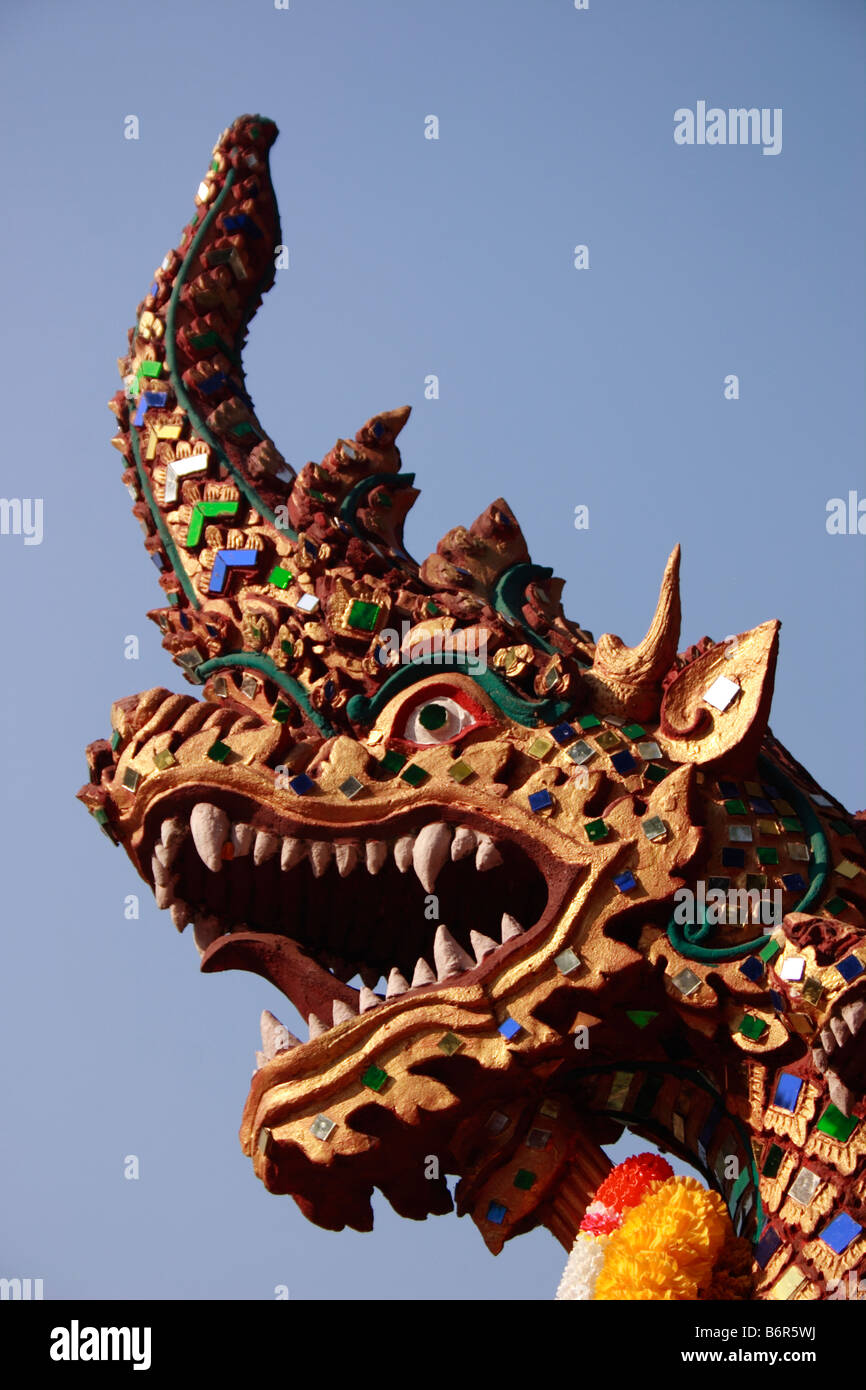 Gargolye Dragon Wat Phra Thad Doi Suthep Chiang Mai Thailand Northern Thailand Stock Photo