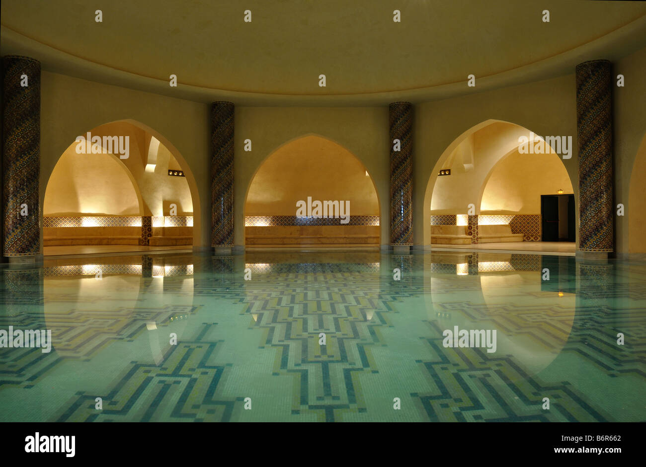 Inside of a traditional Hammam in Morocco, Africa Stock Photo Alamy