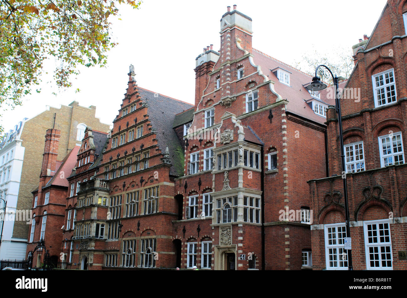 Houses in Harrington Gardens South Kensington SW7 London Stock Photo