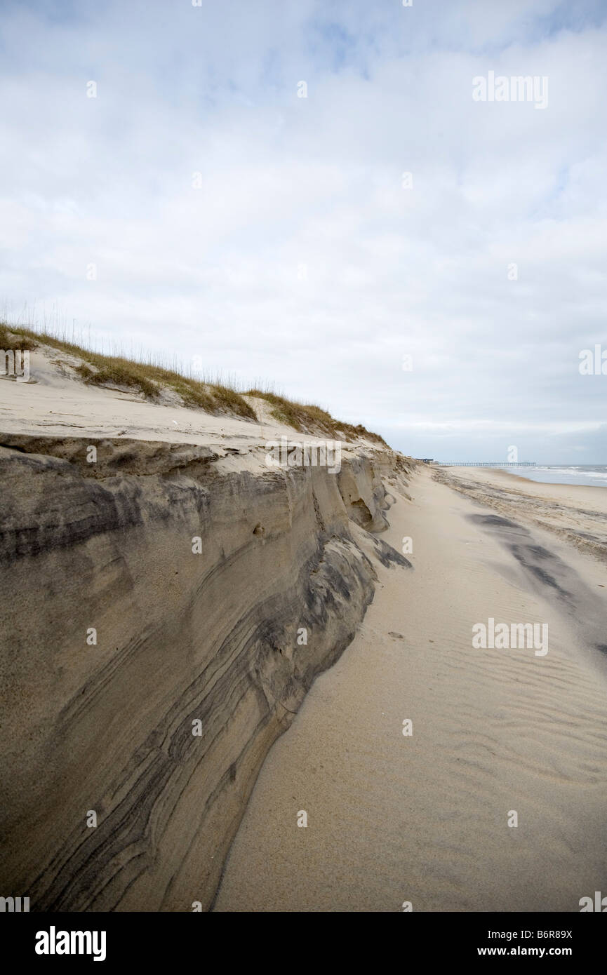 Erosion of the sand dunes in the Outer Banks NC Stock Photo Alamy