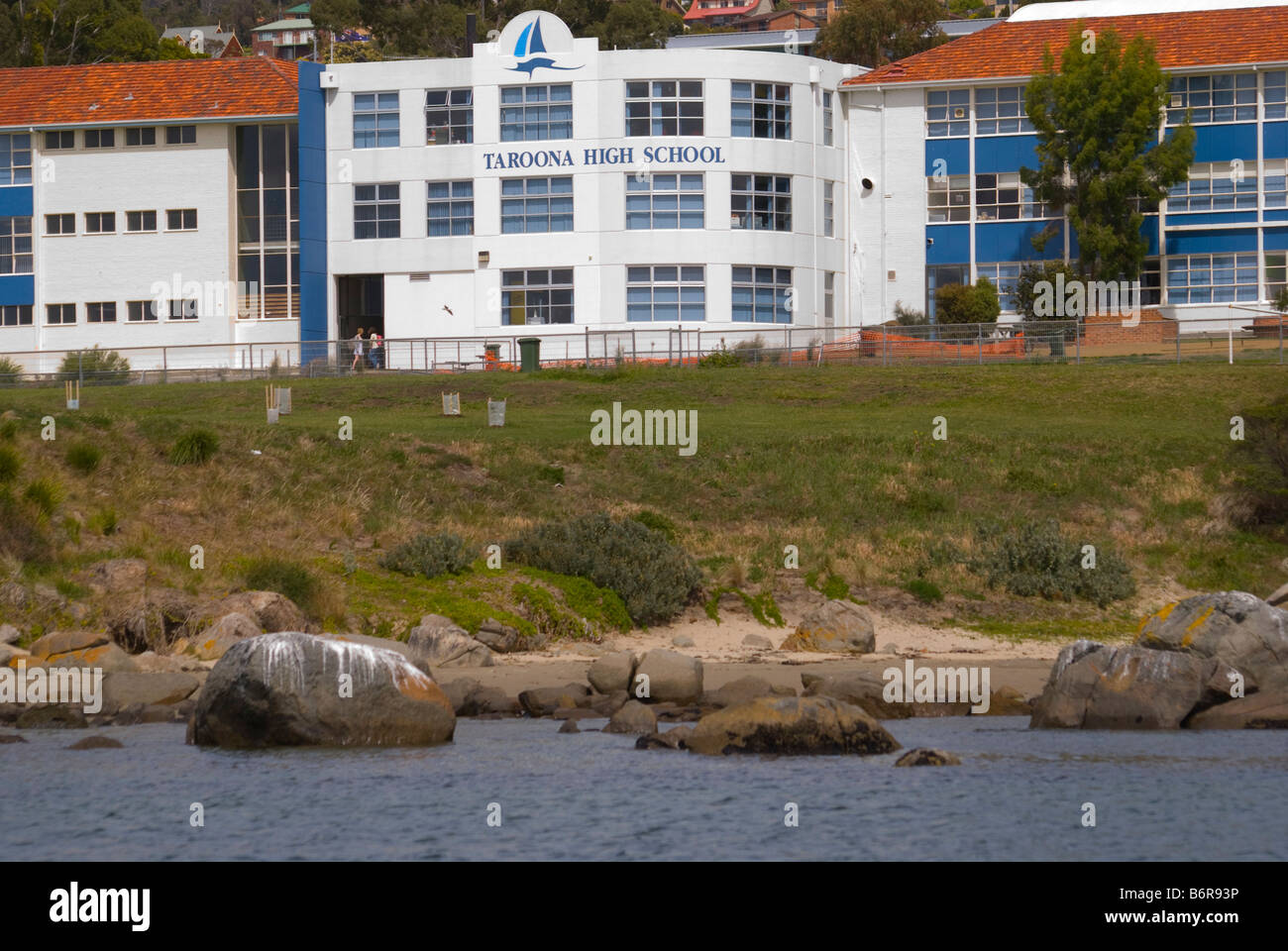 Taroona High School the ordinary Tasmanian public school attended by Princess Mary of Denmark, now Queen Mary cohort to King Frederick Stock Photo