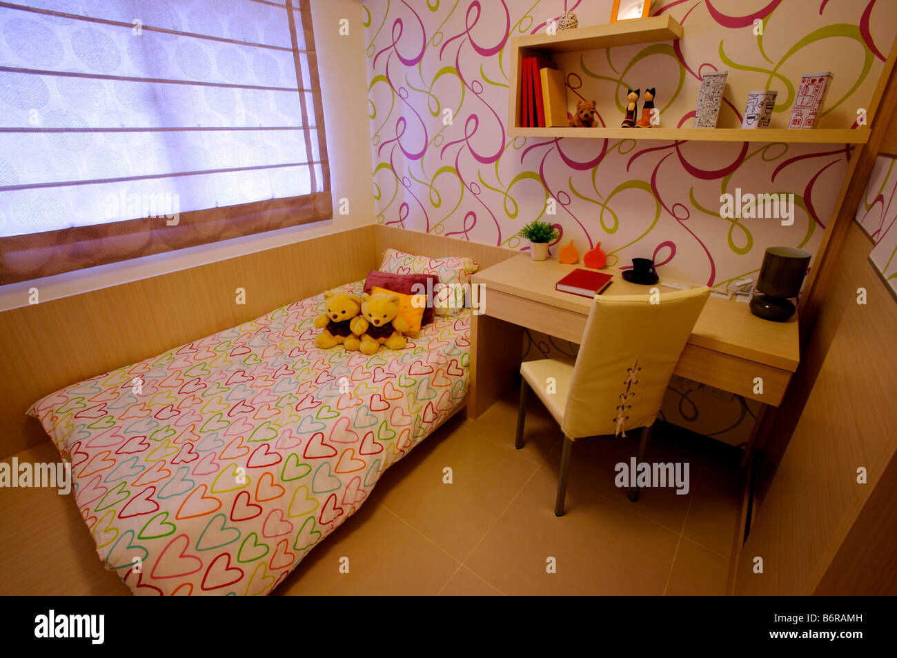 Home interior design and furniture of the bedroom Stock Photo Alamy