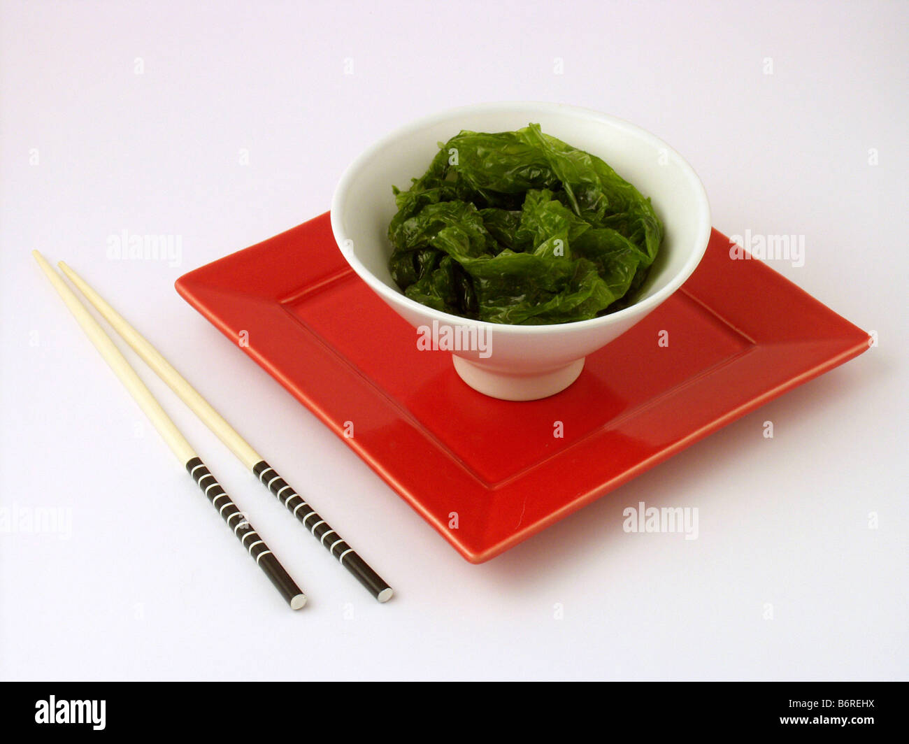 Green seaweed. Sea lettuce. Recipe available Stock Photo Alamy