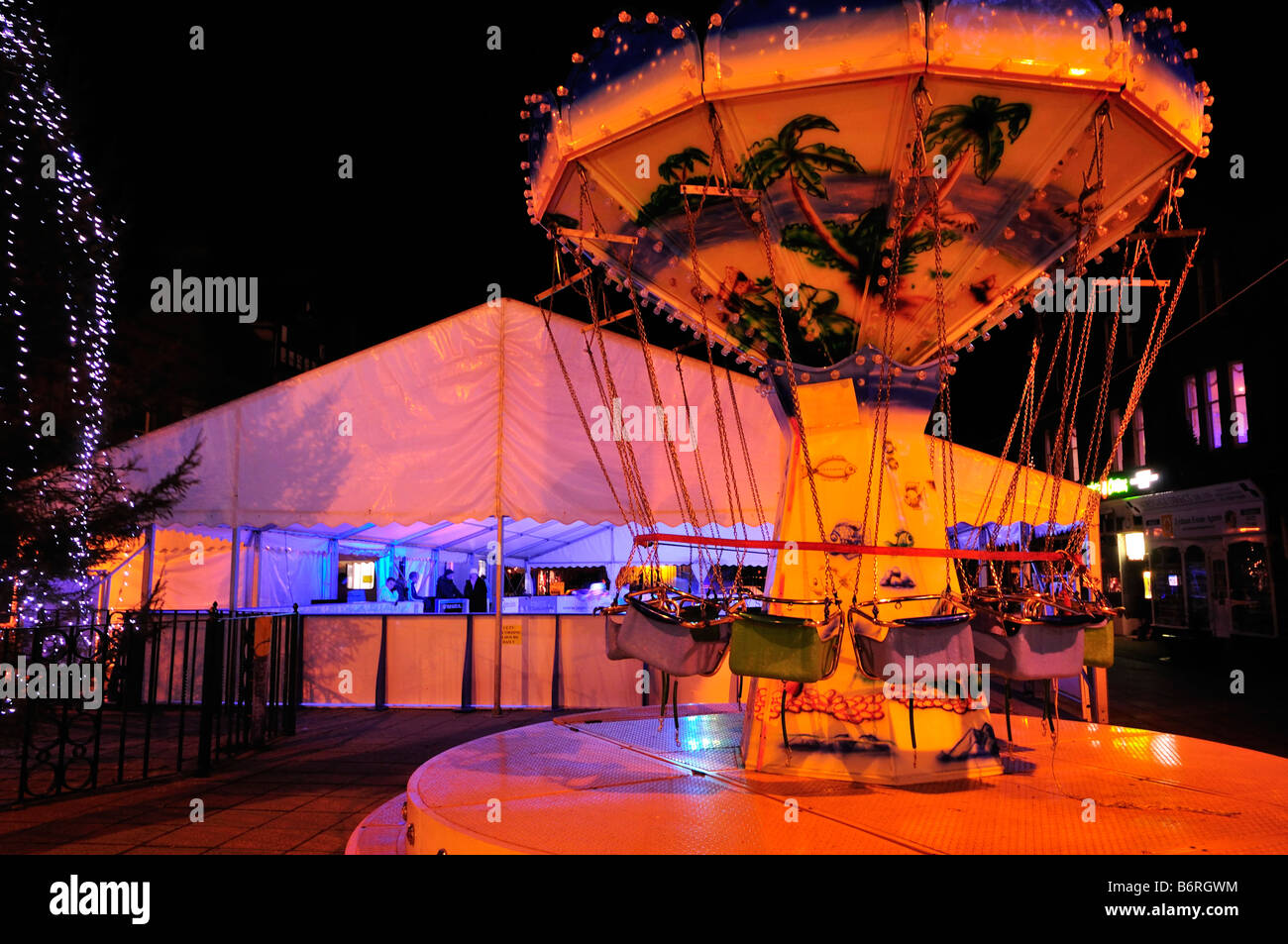 Outdoor Ice Rink Lytham St Annes Lancashire Stock Photo - Alamy