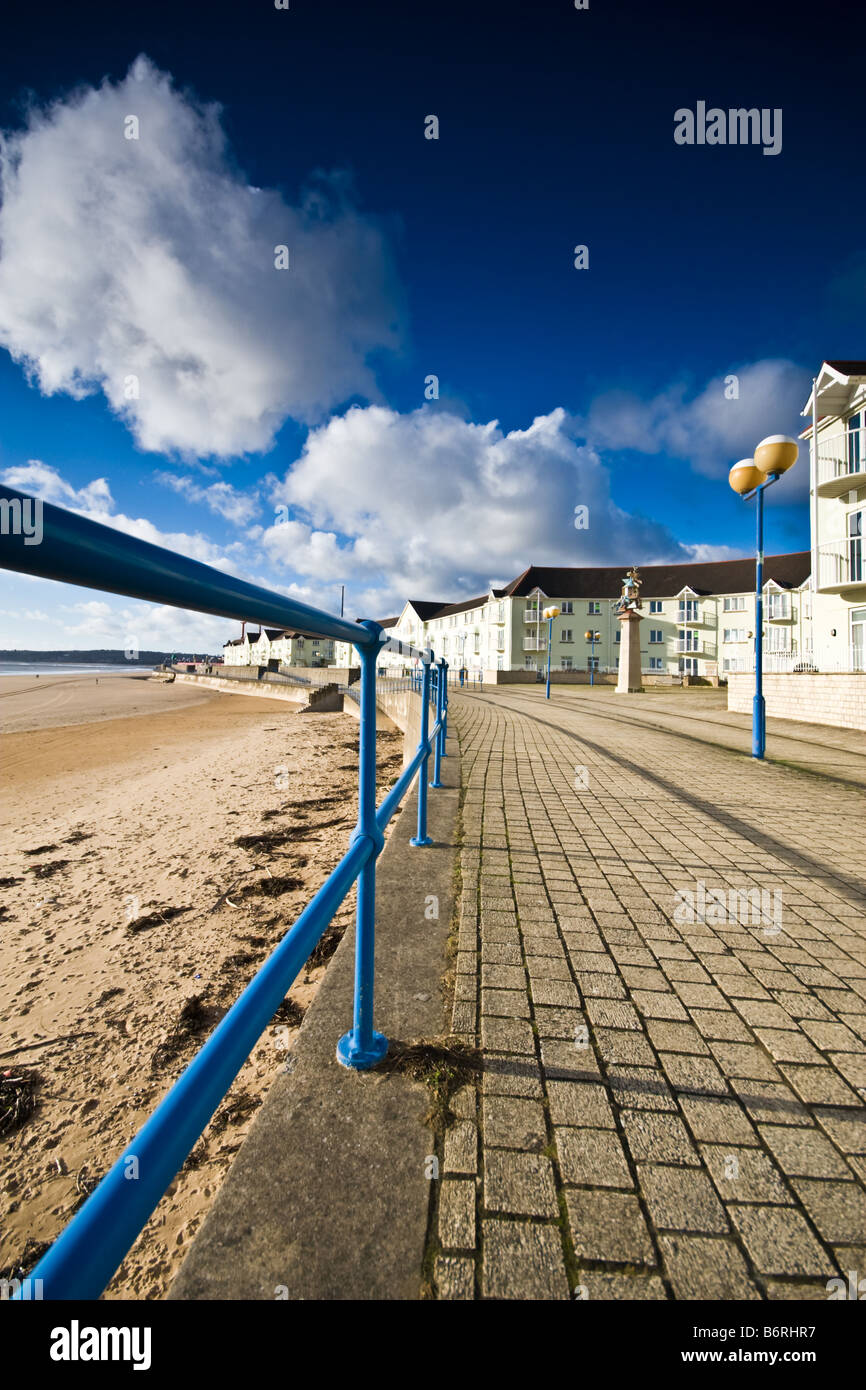 The promenade near the observatory at Swansea Bay Stock Photo Alamy