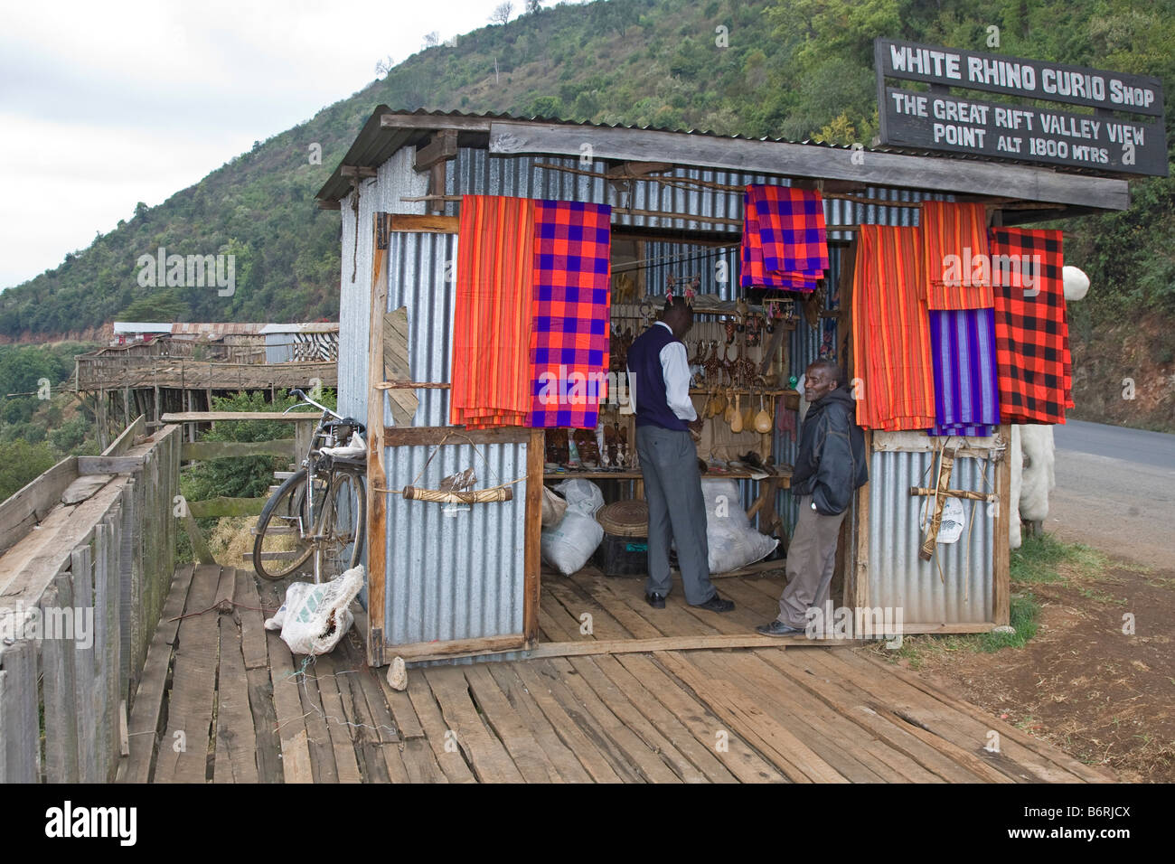 Souvenir shop Nairobi Kenya Africa Stock Photo Alamy