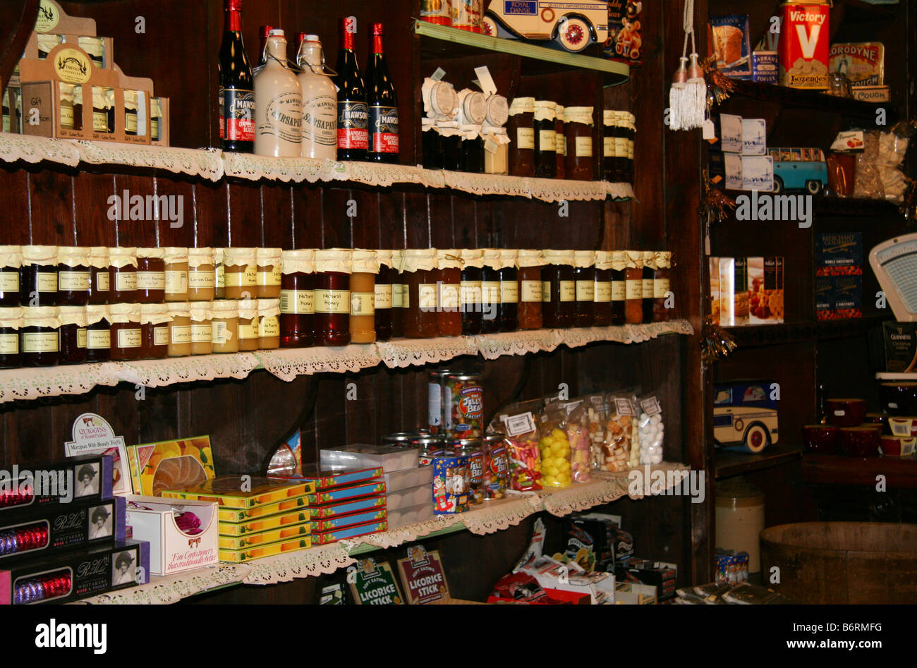 Interior of olde worlde shop in the village of Haworth in West Yorkshire Stock Photo Alamy