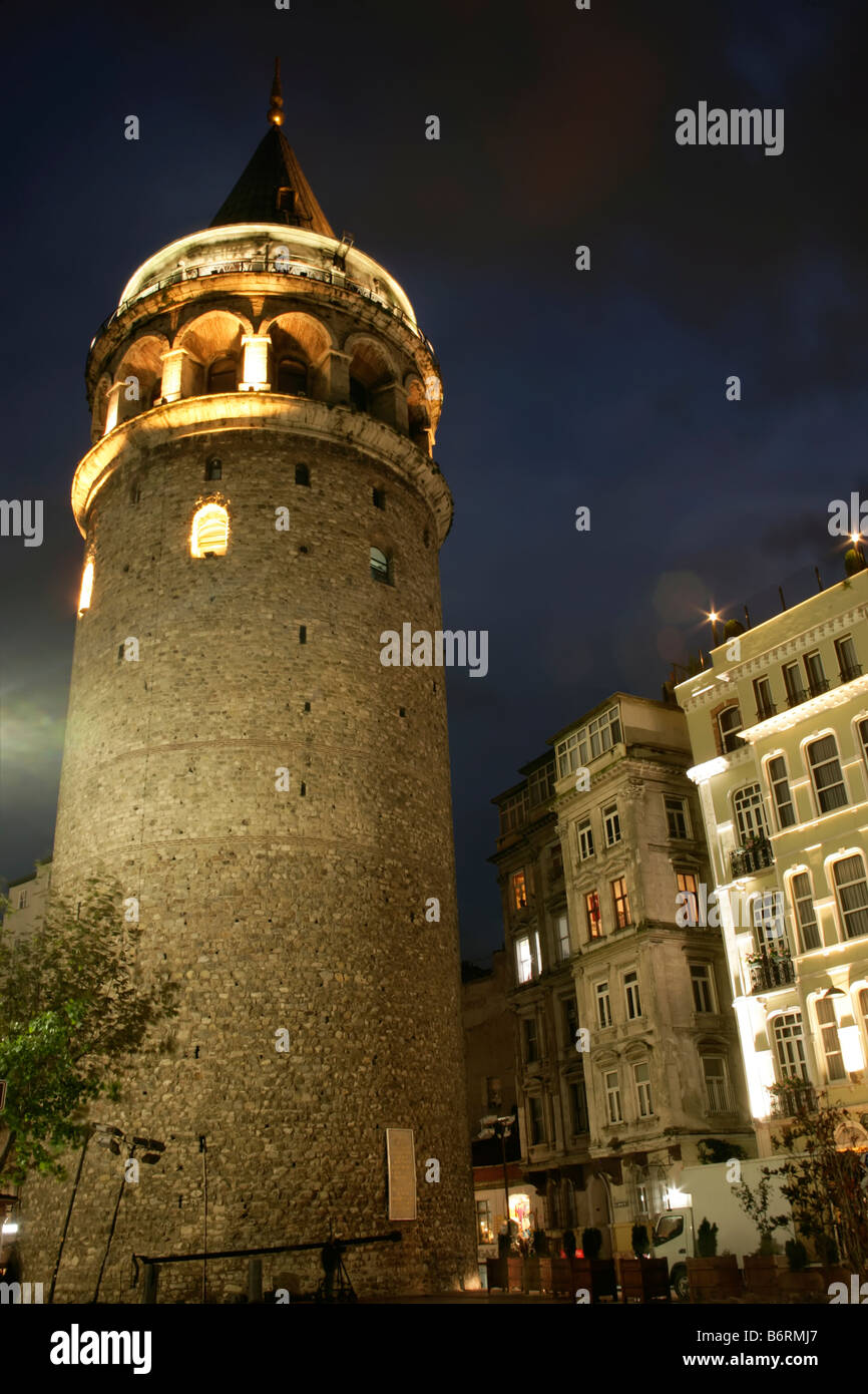 Galata Tower in Istanbul, Turkey Stock Photo