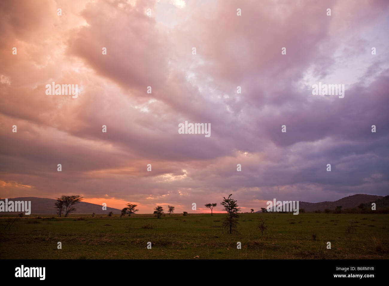 African sunset masai mara hi-res stock photography and images - Alamy