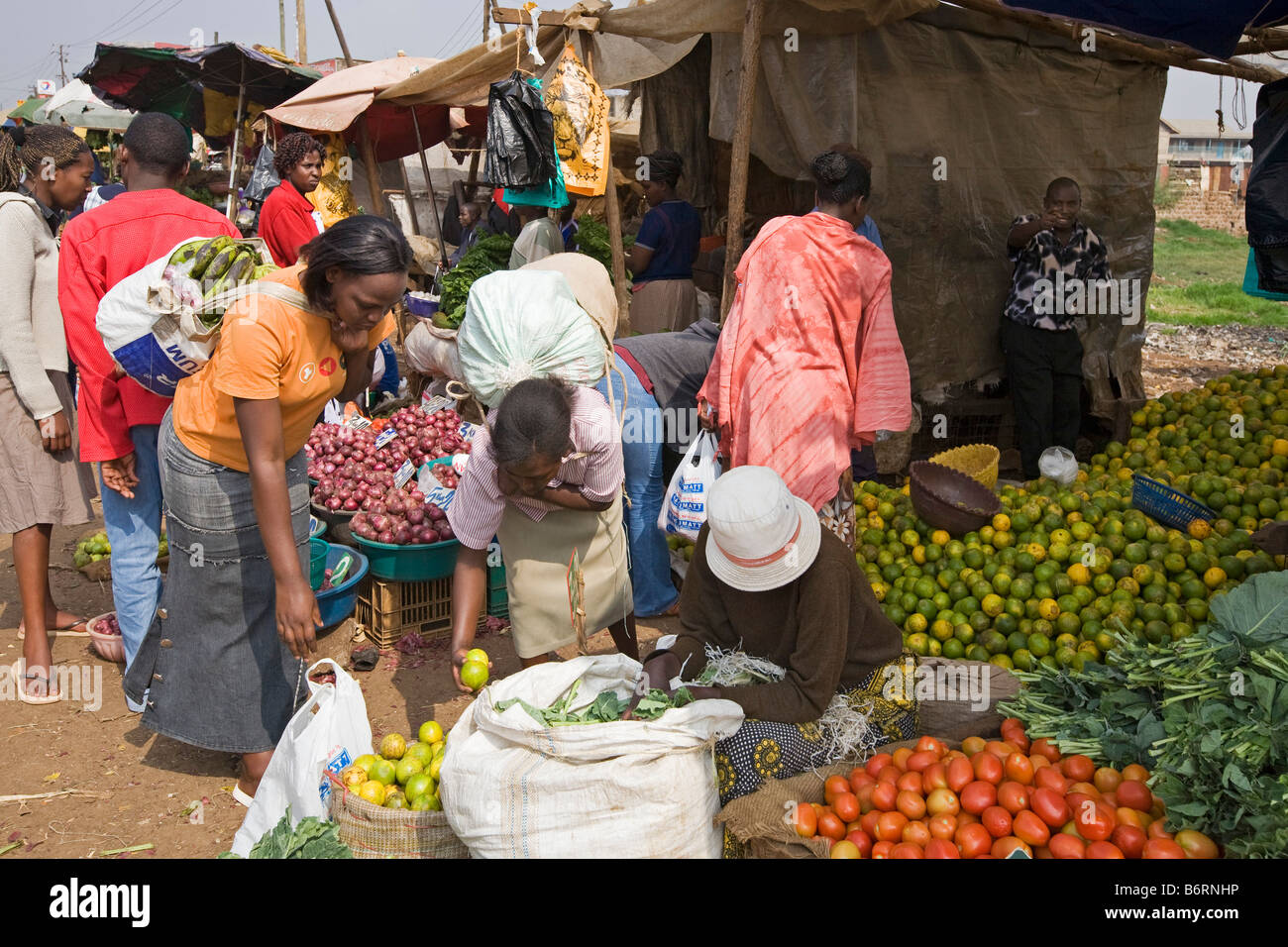 City Market Nairobi Kenya Africa Stock Photo