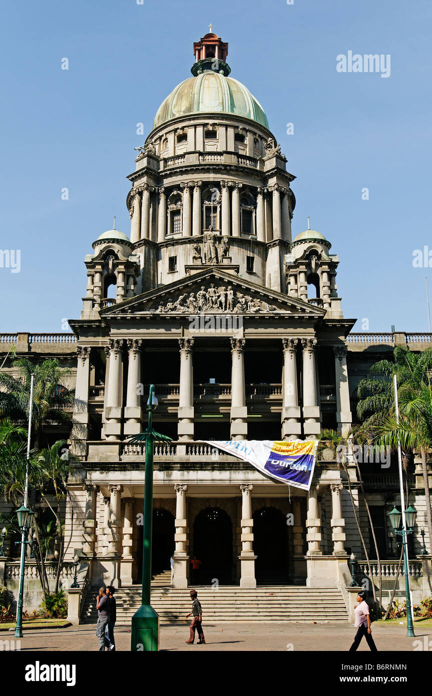 Historic city hall in the centre of Durban Stock Photo