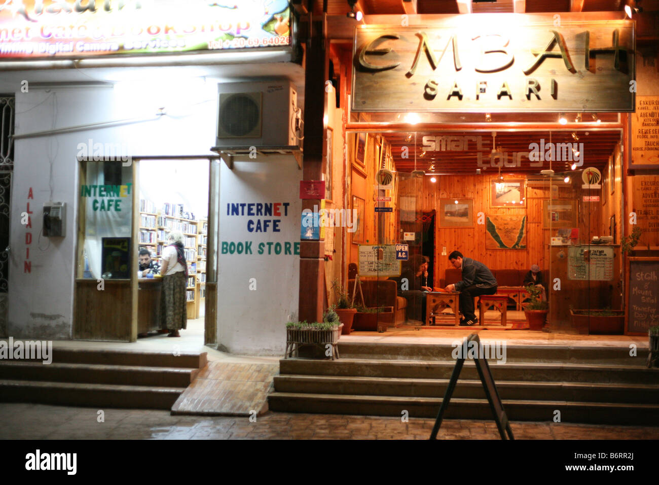 Egypt, Dahab, open doors of shops Stock Photo Alamy