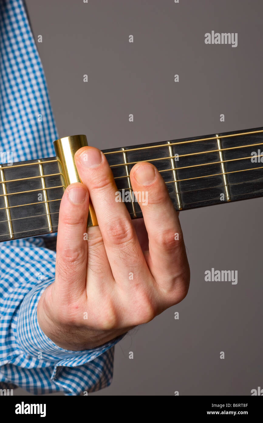 Close up of a musician playing lap steel, pedal guitar, slide guitar on  stage Stock Photo - Alamy