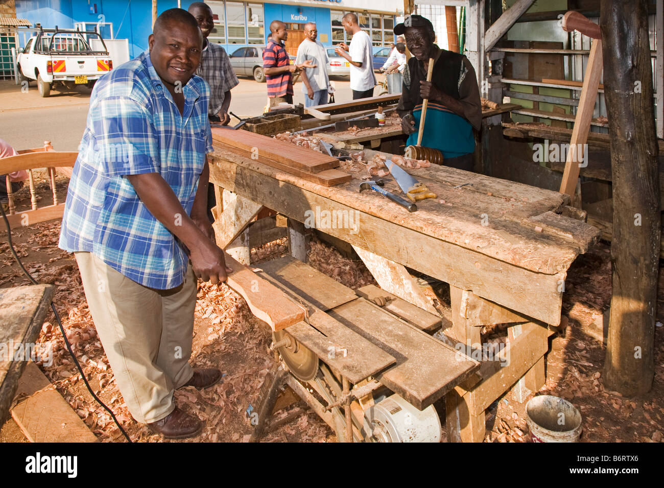 Furniture factory suburbs Nairobi Kenya Stock Photo Alamy