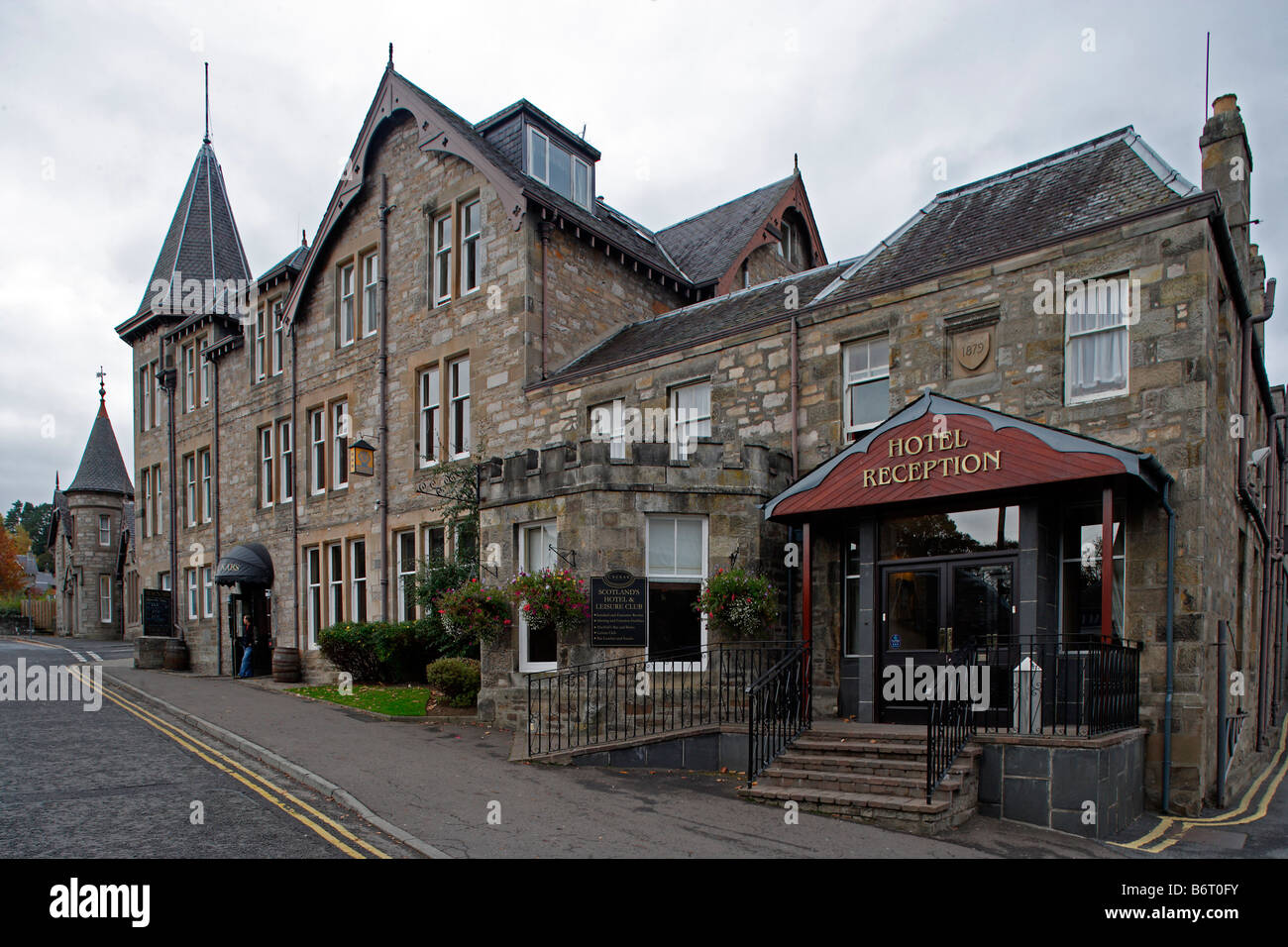 Pitlochry town in Tummel Valley fashonable Spa town in 19th century
