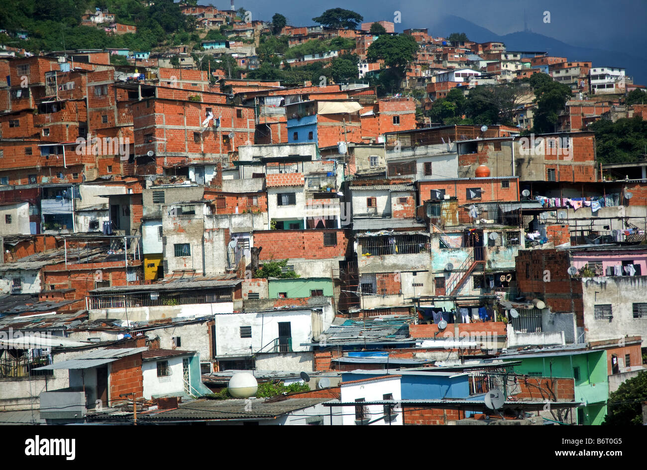 Caracas homes, Venezuela Stock Photo Alamy