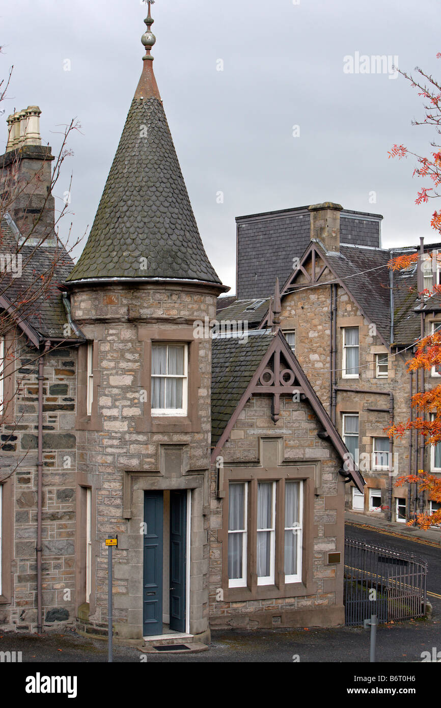 Pitlochry town in Tummel Valley fashonable Spa town in 19th century