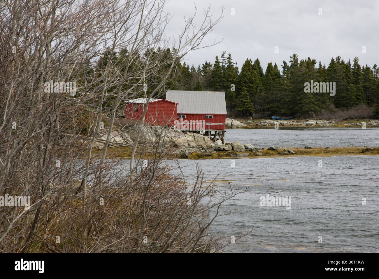 An abandoned fisherman's house in Nova Scotia Stock Photo Alamy