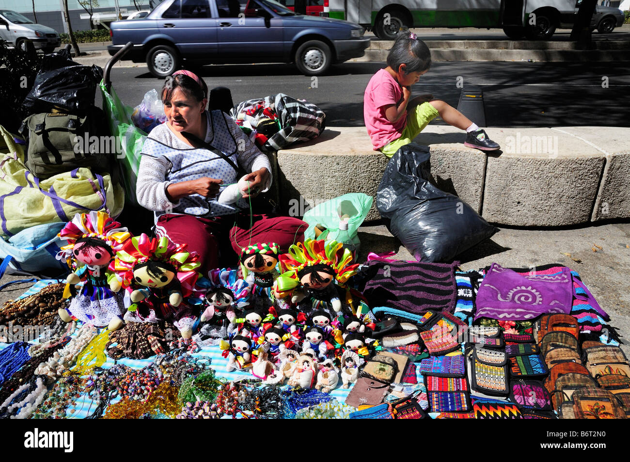 Street vendor, Mexico City Stock Photo - Alamy