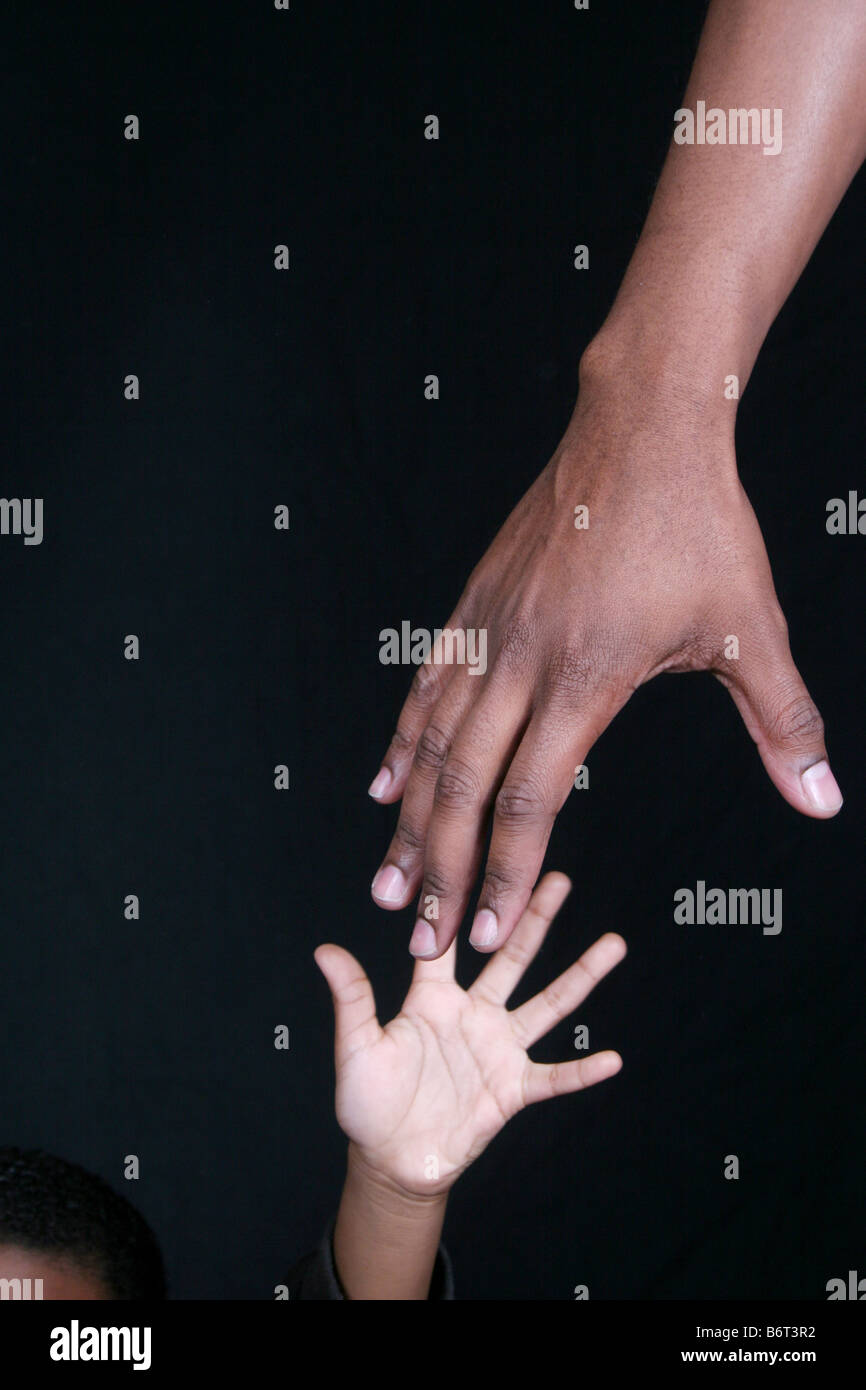 Cry for help answered Stock Photo - Alamy